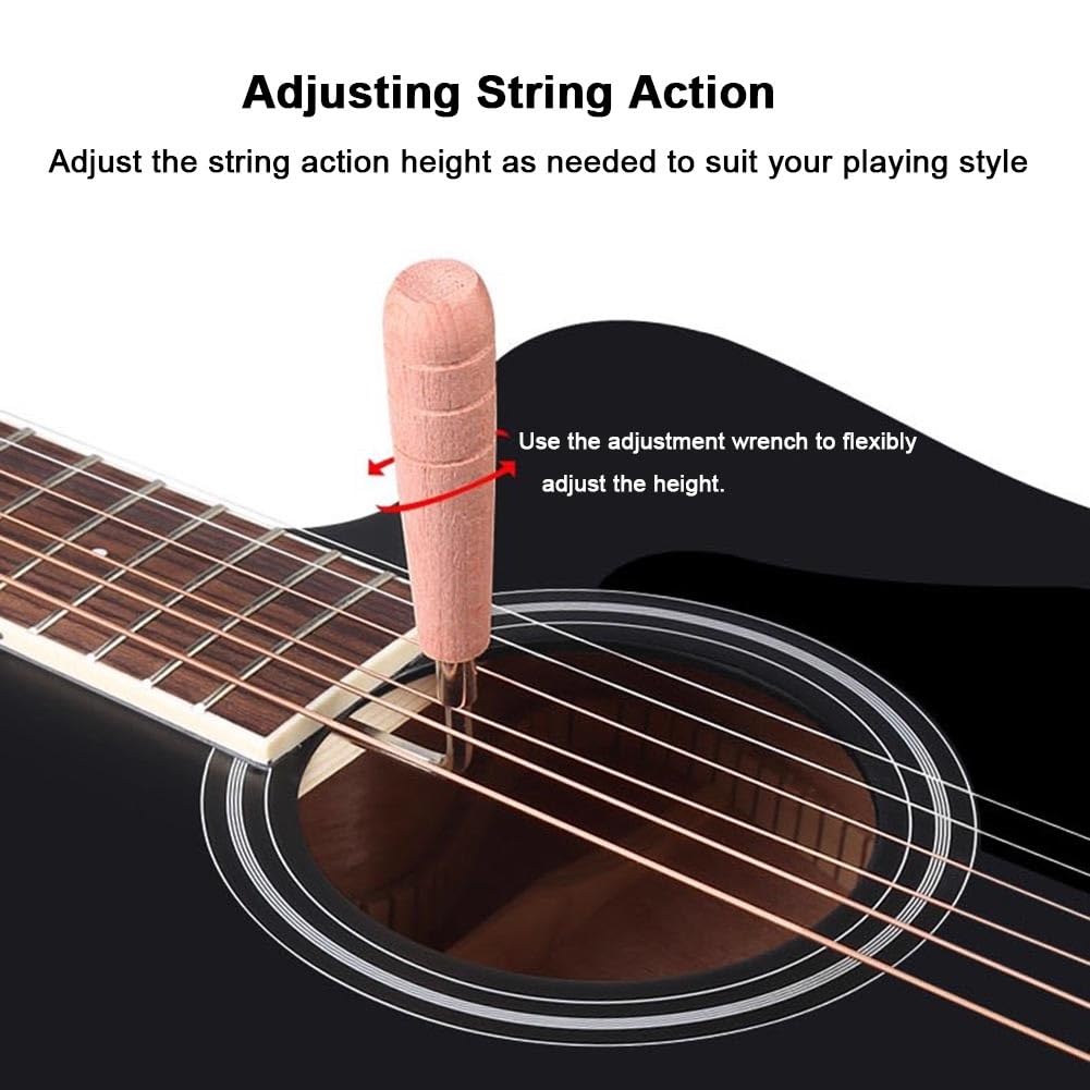 Chitarra acustica per principianti Cutaway con custodia, corde, cinghia, accordatore e plettri, starter kit completo per gli amanti della musica