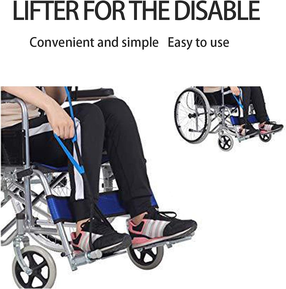 Vansun Long Leg &Thigh Lifter | 40 Inches Rigid Foot Lifter & Hand Grip for Elderly, Handicap, Disability,Nylon Lifting Strap for Wheelchair, Bed, Car, Couch, Hip & Knee Replacement (2PCS) : Health & Household