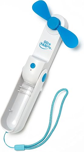 Miniatura 2 de Spark Innovators Go Fan Flip - Ventilador recargable de 3 velocidades y banco de energía en uno. Cabe en la palma, cuchillas flexibles suaves, hasta