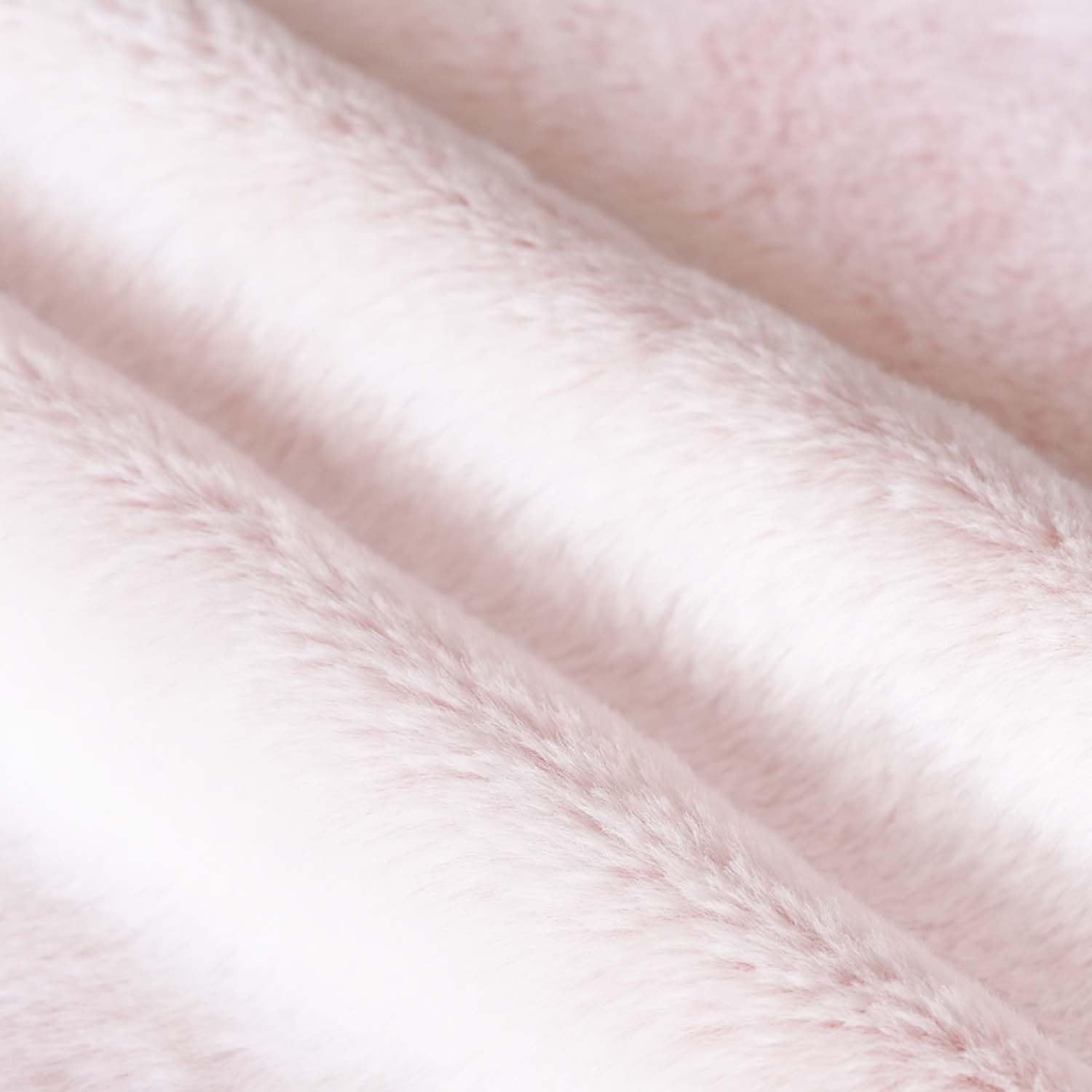 2 Pack Fluffy Faux Rabbit Fur Throw Pillow Covers 20x20 Inch, Fuzzy Striped Soft Pillowcase Cushion Covers for Couch Sofa Bed Living Room,Pink