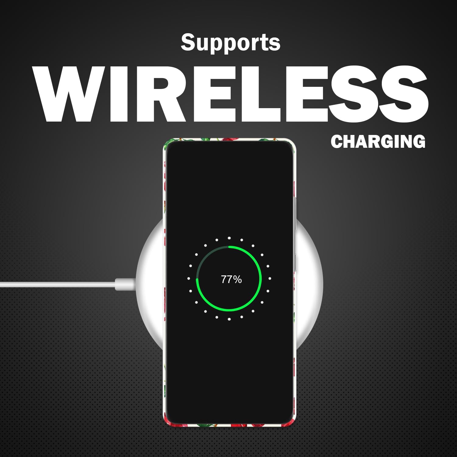 for Samsung Galaxy S21 Ultra 5G, Samsung S21 Ultra Case - Cherry Watercolor Pattern Printed Cute Slim Fit Hard Plastic Protective Designer Back Case/Cover for Samsung S21 Ultra 5G - Image 4