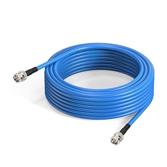Yuslao SDI Cable 50ft 75 Ohm BNC Male to Male Belden 1694A SDI Video Cable Supports 12G/6G/3G/HD-SDI/4K/8K Camera CCTV Monitor Converter etc