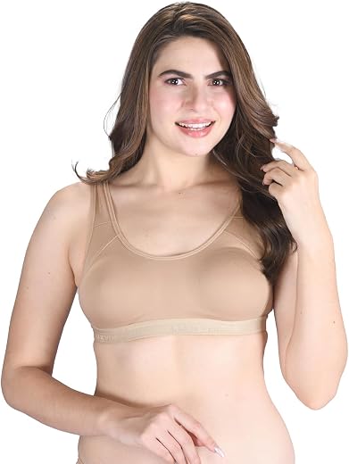 LUX VENUS Wire Free Slip on Moulded Full Coverage Sports Bra