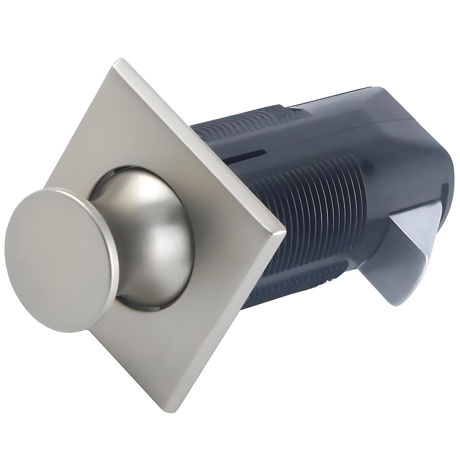 Elnwnnkc A Keyless Embedded Push Button Latches Knob For Cupboard Marine Furniture Hardware Metal Lloy Cabinet Door