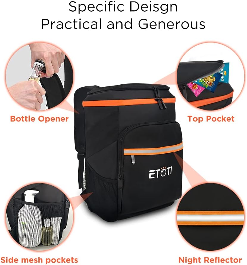 32 Can Cooler Bagpack, Waterproof and Leak-Proof, Insulated Backpack for Camping, Hiking, BBQs, Sports, Picnics, Sea Fishing, Road Beach Trip and More 6 32 Can Cooler Bagpack, Waterproof and Leak-Proof, Insulated Backpack for Camping, Hiking, BBQs, Sports, Picnics, Sea Fishing, Road Beach Trip and More