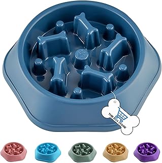 THE DDS STORE Slow Polyvinyl Chloride Feeder Dog Bowls Food Stop Bloat Anti Gulping Healthy Eating Interactive Non Slip Do...