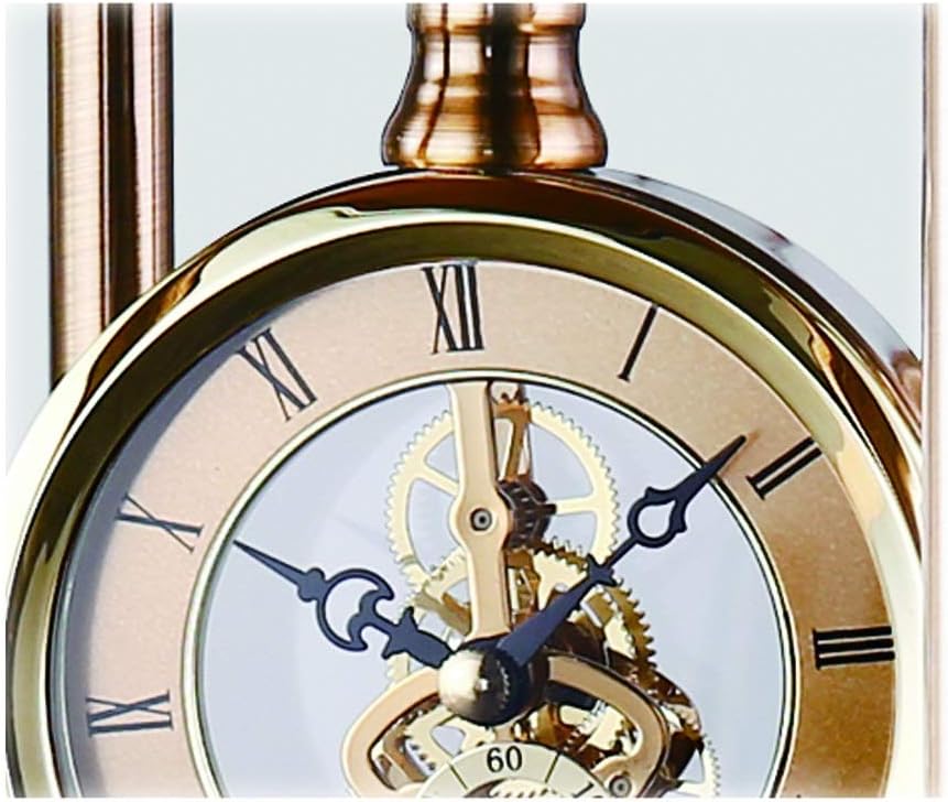 Table Clock Home/Fashion，Retro，Bedroom，Office/Desk Pendulum Clock/Living Room Table Clock，Mantel Clock，18.1 Inches Table Clock