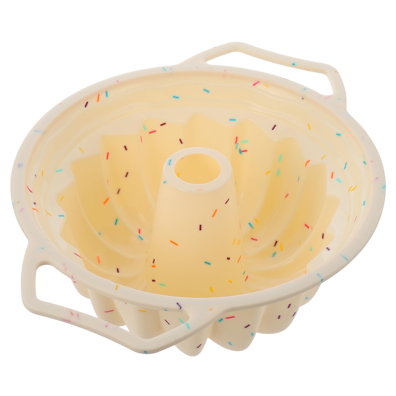 Stampo per Torta in Silicone Rotondo Design a Spirale e Cavità Vuota, Antiaderente la Cottura Domestica o Professionale, Materiale Ecologico e Resistente