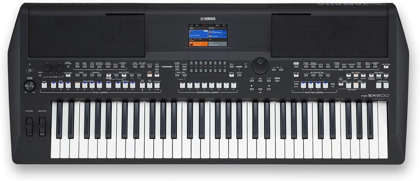 Teclado Arranjador 61 Teclas PSR SX600 com Fonte Bivolt Yamaha