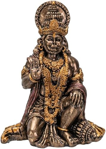 Miniatura 2 de Pacific Giftware Figura de resina de estatua en miniatura de Hanuman de Dios hindú