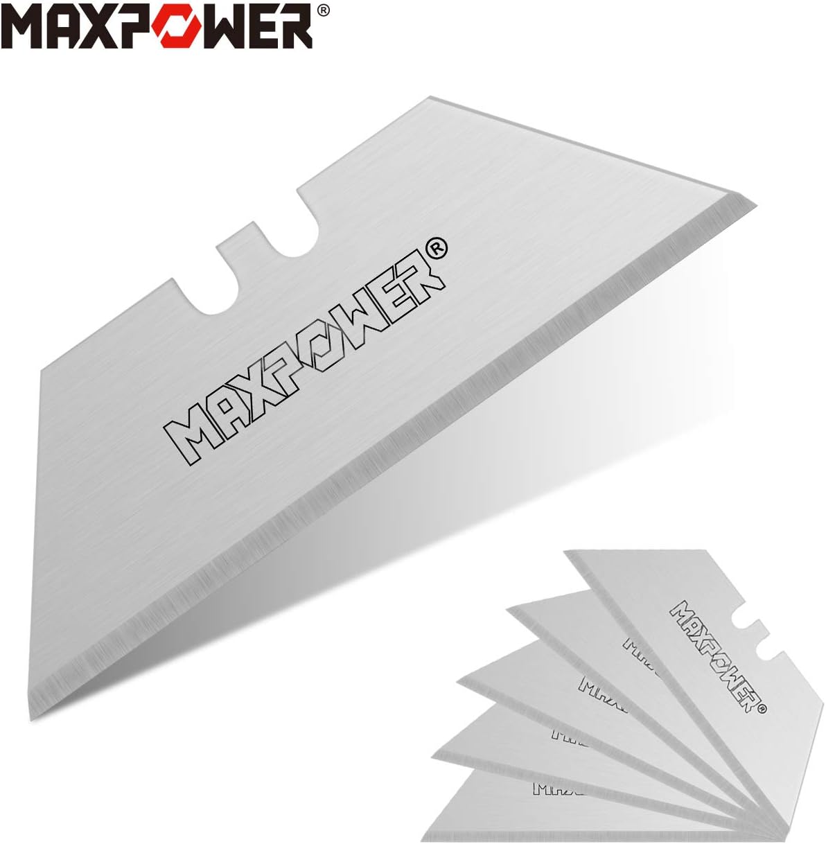 MAXPOWER 200-pieces Utility Knife Blades SK5 Steel