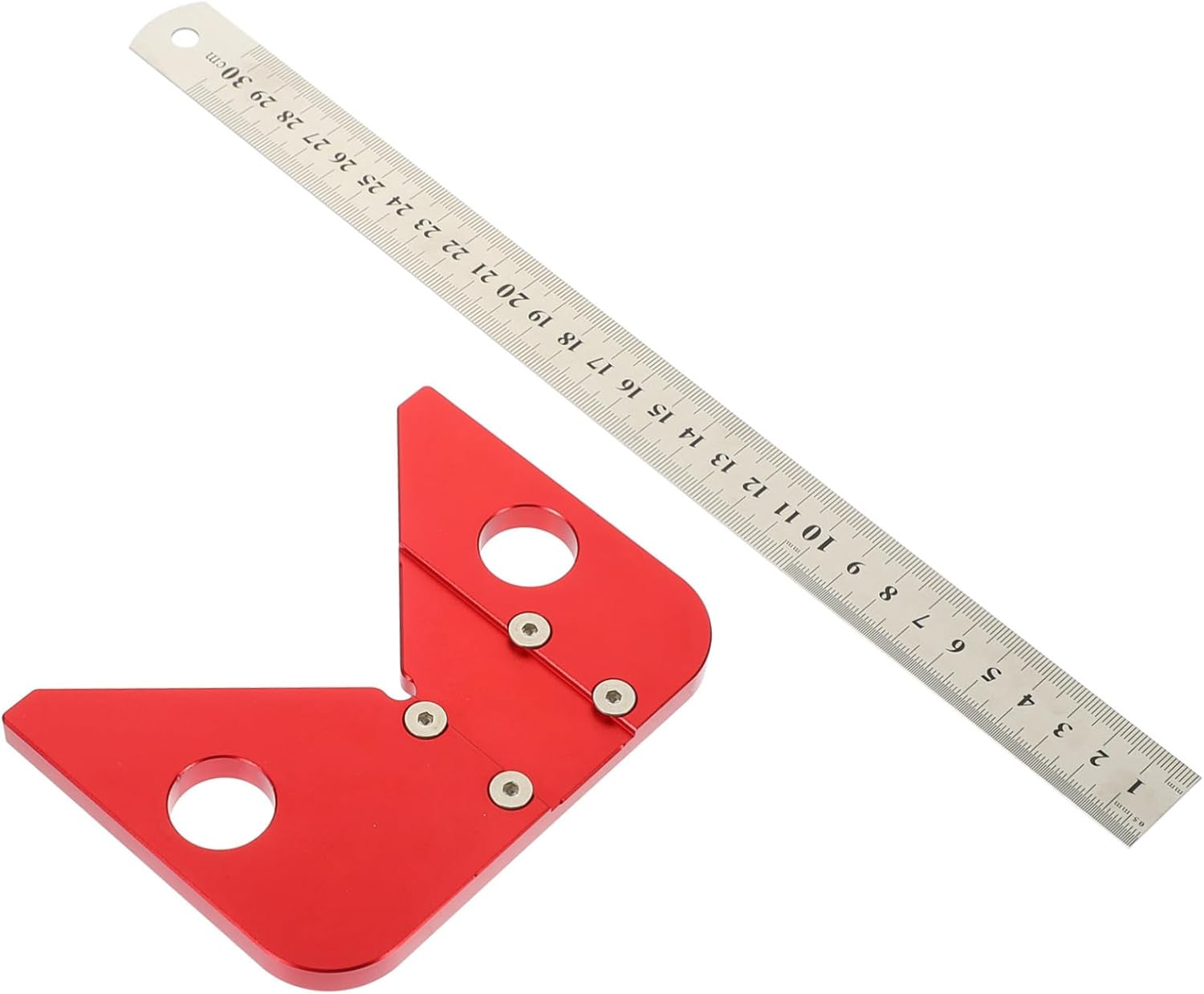 POPETPOP Angle Line Marker Tool Center for Woodworking 45 Degree Protractor Sturdy Construction