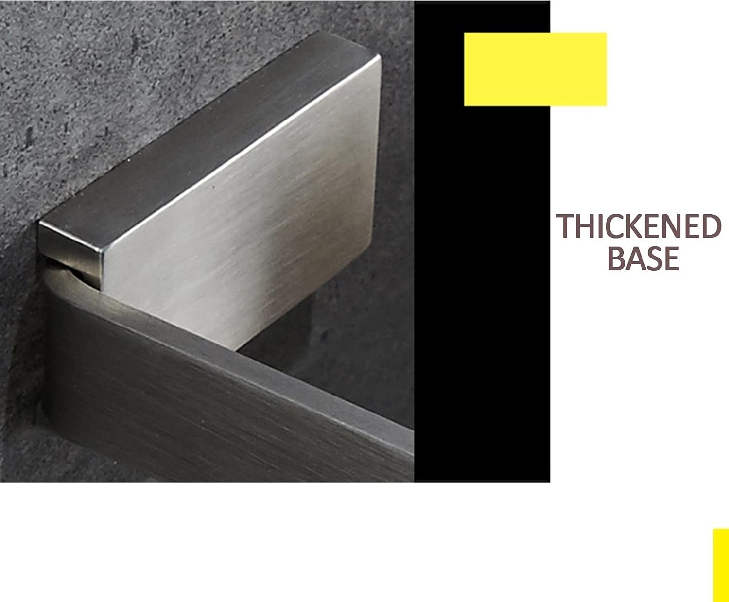 Wall Mounted Tower Holder Single Towel Bar Rails 304 Stainless Steel Towel Rack for Bathroom Or Kitchen Accessory Brushed Silver Finish 40cm-80cm Optional,One Color-60cm(40cm)