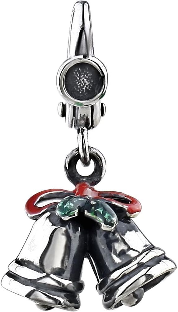 Sterling Silver Enamel Bells Charm