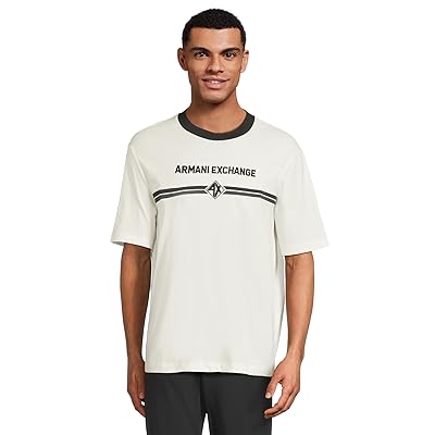 Armani Exchange Cotton Jersey Logo T Shirts Men
