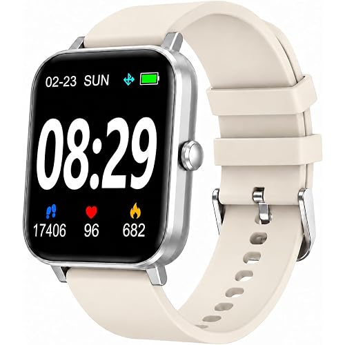Choiknbo Smart Watch Fitness Tracker for Men Women with Pedometer Step Counter Tracker for Walking, Heart Rate Monitor, Sleep Monitor, Blood Oxygen, Senior Friendly, IP68 Waterproof