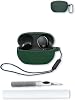 Case for Sony WF-1000XM5 Wf Xm5 Wireless Noise Cancelling Earbud,Soft Protective,BOVUGAC Silicone Case Cover with Keychain & Cleaning Kit & Lanyard for Sony Wf Xm5 Earbuds-Green