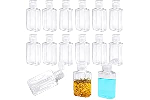 40 Pack 0.6 Oz Empty Small Travel Bottles with Flip Cap for Easy Travel