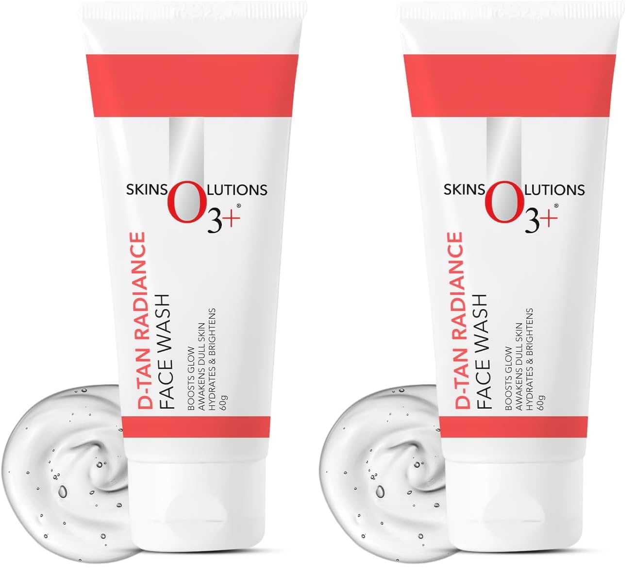 O3+ D-Tan Radiance Face Wash With Vitamin C Glowing Skin and Deep Cleanses and Unifies Skin Tone 60gm | Detan Face Wash for TAN Removal (Pack of 2)-image-48