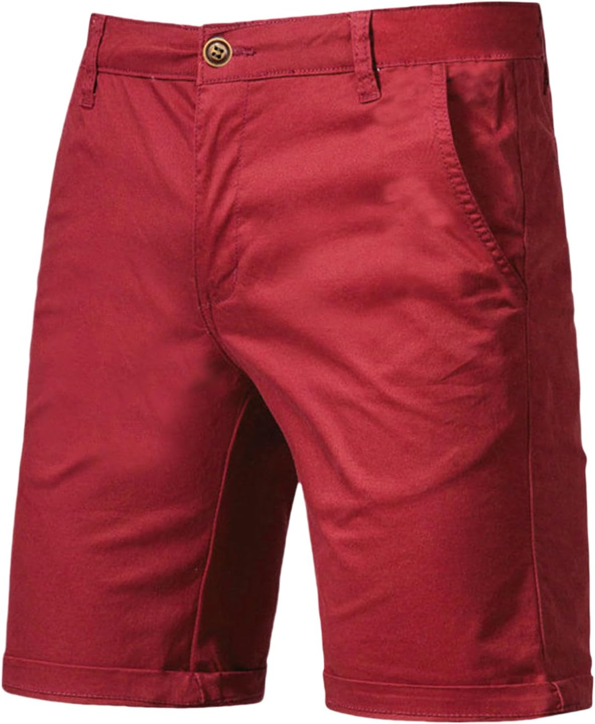 Men's Summer European American Style Casual Straight Five-Pocket Workwear Shorts