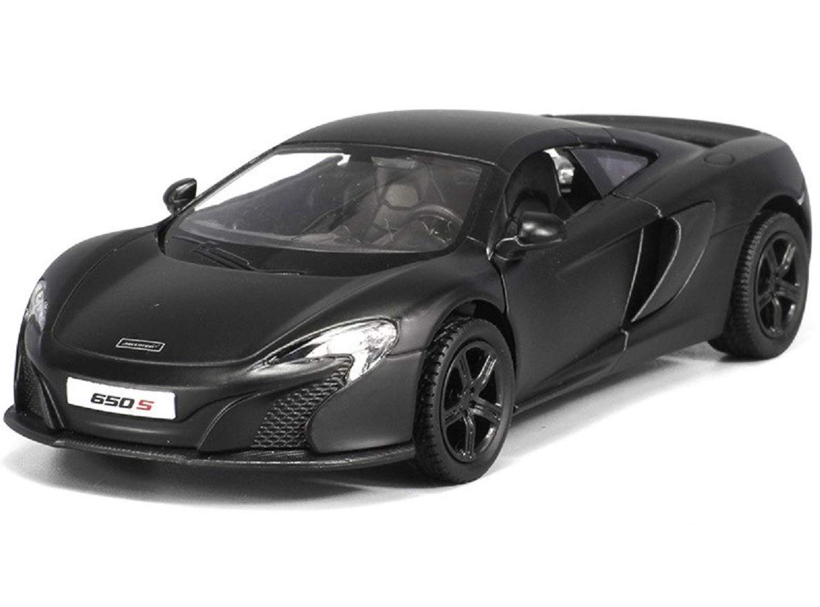 RMZ City Die Cast Black McLaren 650S Scaled Model Car Features Opening  Doors
