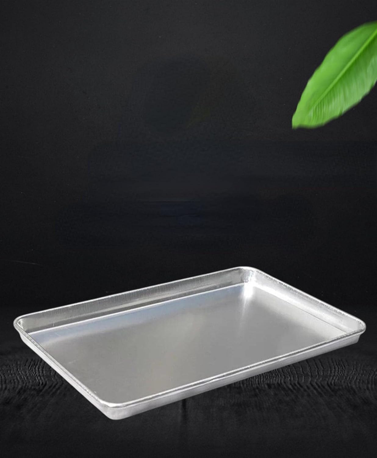 LOWFI Commercial Aluminum Alloy Baking Pan Oven Aluminum Rectangular Pizza Baking Pan Barbecue Pan Baking Bread Cake Baking Pan