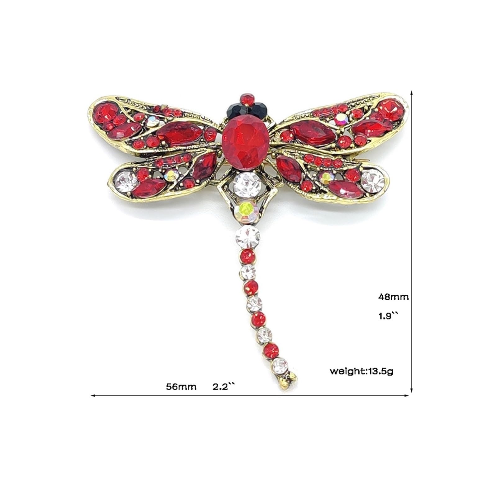 Spilla a forma di libellula, spilla per gioielli, idea regalo, 1 pezzo