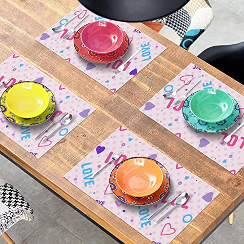Lot de 6 sets de table roses pour une ambiance romantique - 8