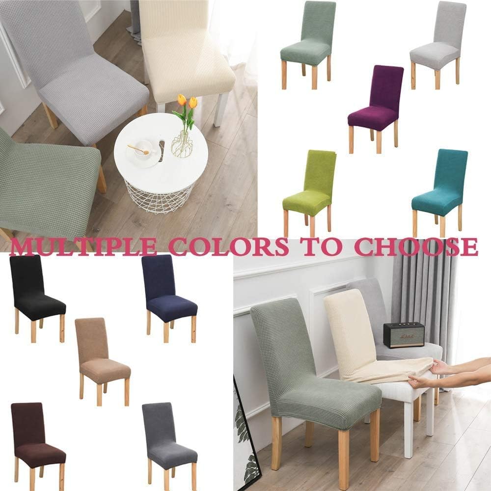 Uр Tо 40% оƒƒ Dining Room Chair Covers Stretch Chair Covers for Dining Room Dining Chair Slipcover Parsons Kitchen Chair Covers Removable Chair Protector Covers for Dining Room, Hotel (Blue, 2)