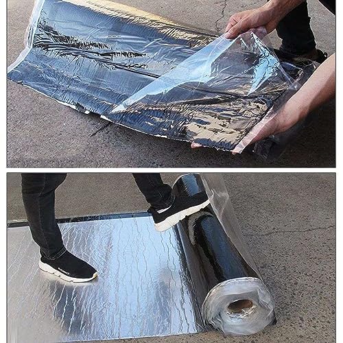 Taśma bitumiczna z folii aluminiowej, samoprzylepna, wodoodporna taśma uszczelniająca do napraw dachów, rynn i szczelności, 0,5 x 15 m