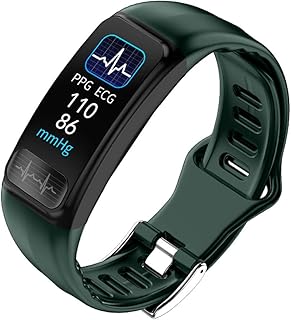 Fitness Tracker Smart Watch Activity Tracker Sports Band Bracelet Waterproof Bluetooth Wristband with Heart Rate Monitor ECG Blood Oxygen Pedometer Sleep Monitor Calorie Step Counter Blood Pressure