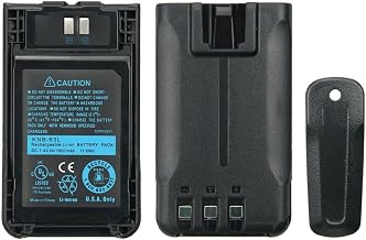 Replacement Battery 7.4V 1600mAh KNB-63L for Kenwood TH-K20A TH-K20E TH-K40A TK-2000 TK-3501 TK-U100 Two-Way Radios Li-ION Battery with Belt Clip
