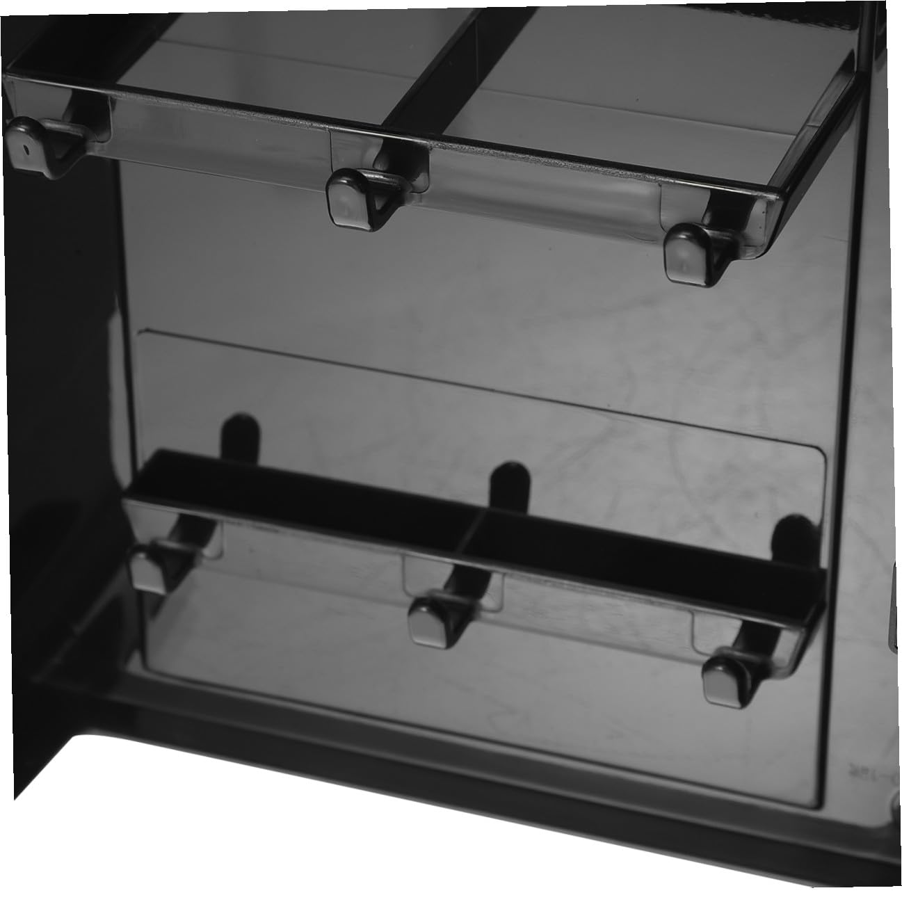 Portachiavi da Parete in Plastica Stile Moderno, Appendichiavi Magnetico senza Foratura, Porta Chiavi Elegante per Ingresso e Casa, Organizer da Muro Nero