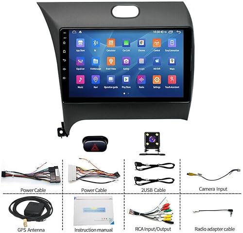 Miniatura 5 de Radio estéreo para automóvil Android 13 compatible con KIA Cerato K3 Forte 2013-2018 Radio de coche de 9 pulgadas pantalla táctil con CarPlay