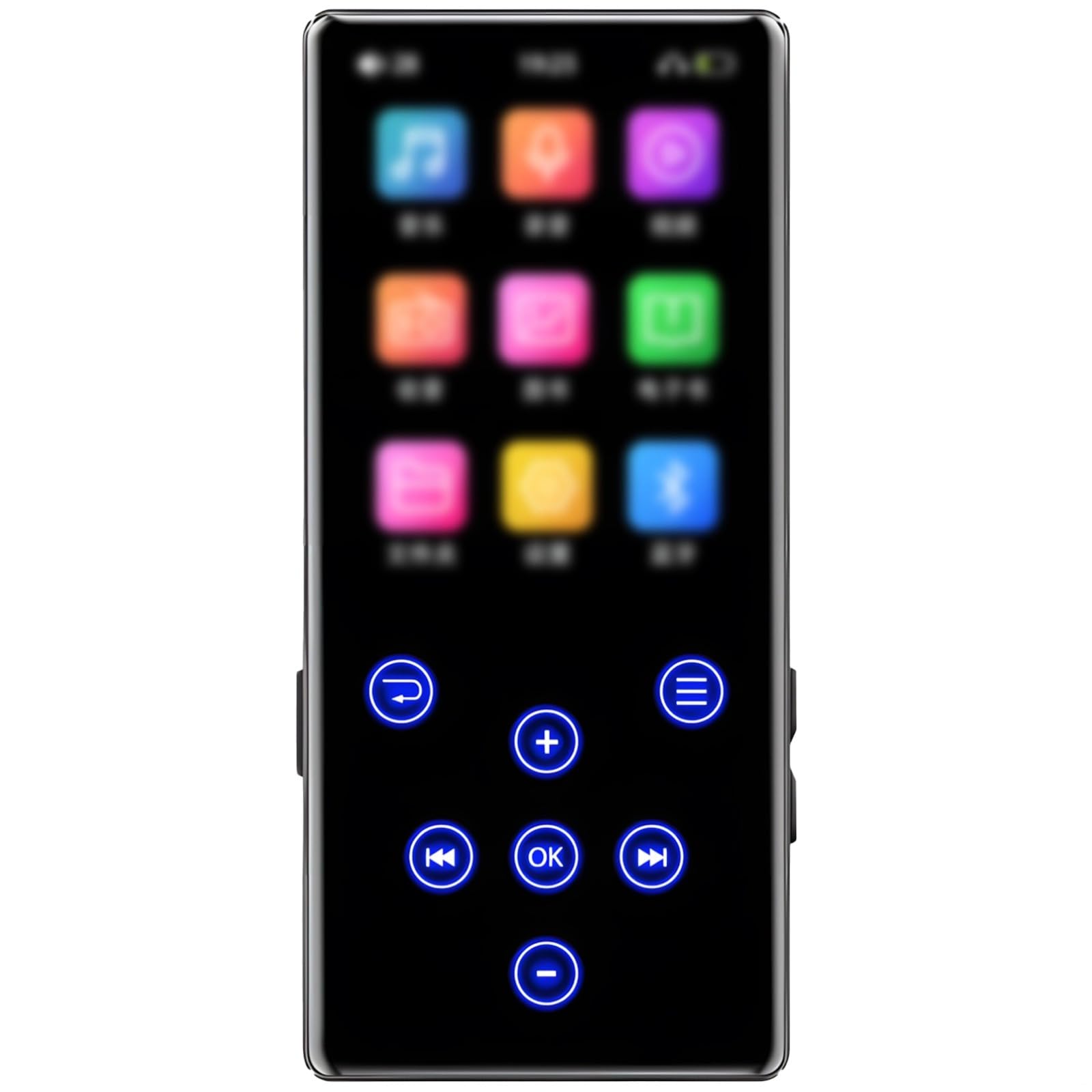 Lettore Mp3 portatile con touchscreen nero, wireless, 32 GB, compatibile con audio Hifi Lossless, struttura in metallo, ideale per studenti