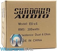 Vista 6 de Sundown Audio E-8 V.6 D4 8" 300W Dual 4-Ohm Serie EV.6 Subwoofer