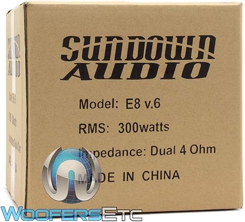 Miniatura 6 de Sundown Audio E-8 V.6 D4 8" 300W Dual 4-Ohm Serie EV.6 Subwoofer