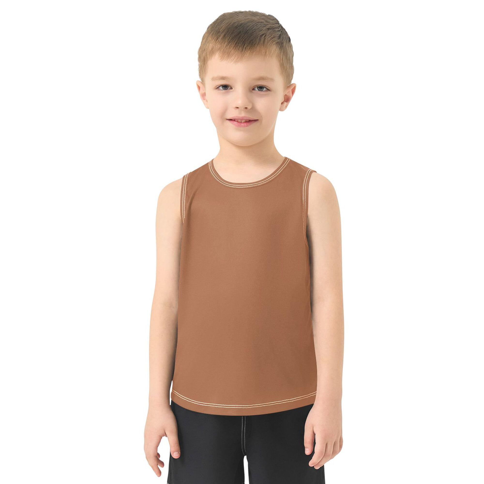 Canotta per bambini Dry Fit Toddler senza maniche Tees Leggero Estate Sportswear Outdoor Play Outfit 3-15T