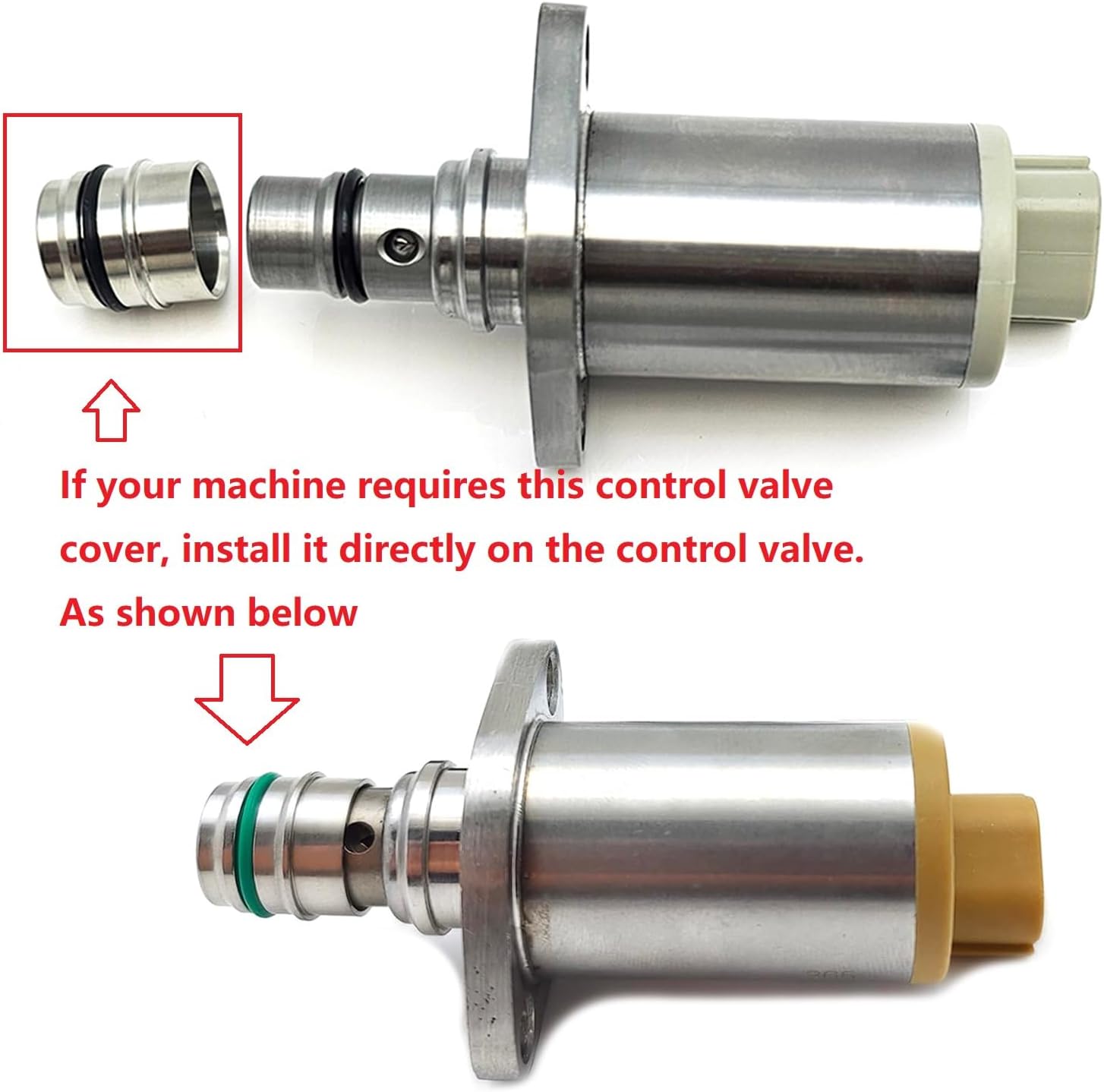 Fuel Pump Suction Control Valve DZ111135 RE531864 Compatible with John Deere 4045 6068 Engine 210G 290GLC 380GLC Excavator