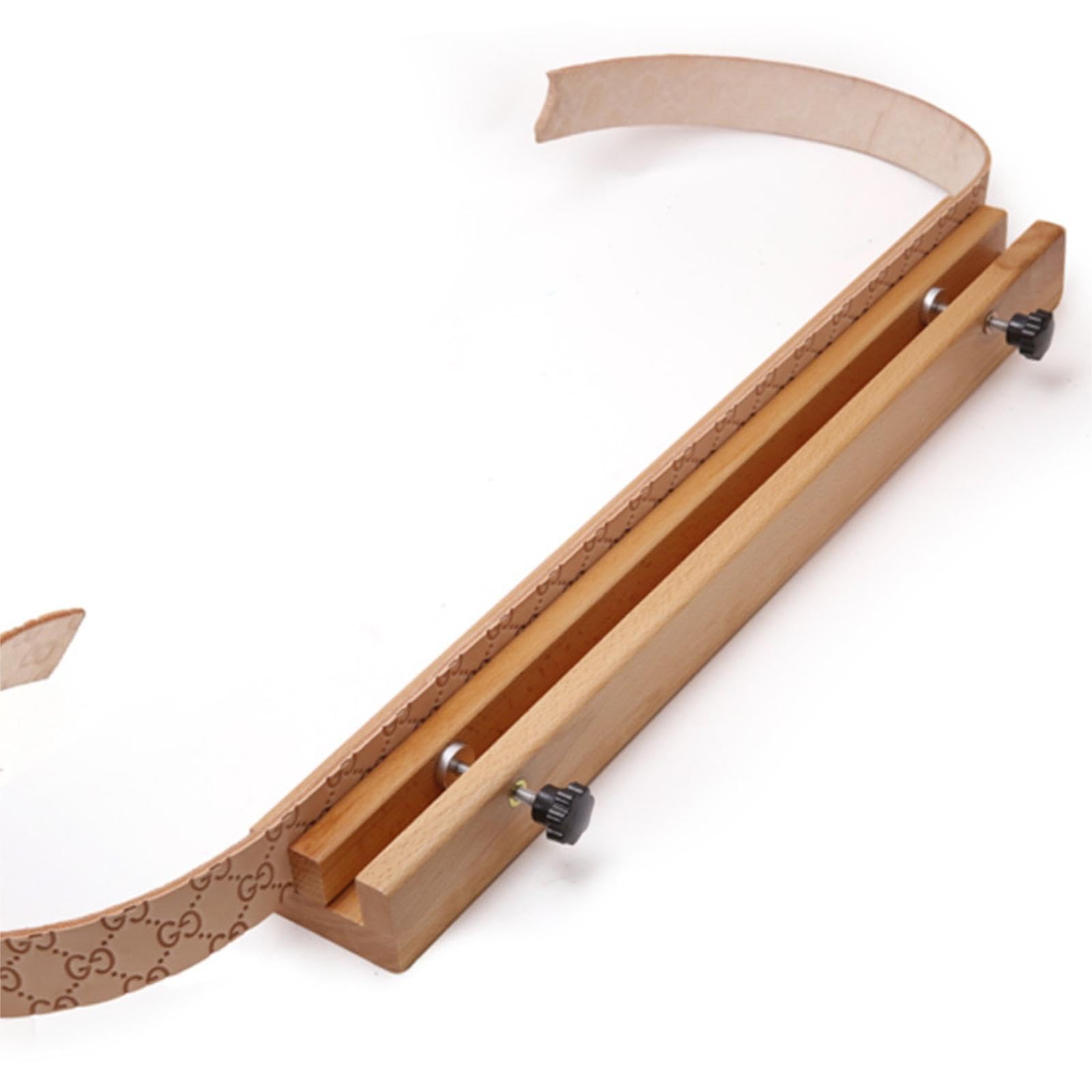 Pinza de Cuero de Madera Hecha a Mano con Costuras de Cuero, Ajustable Y Multifuncional.