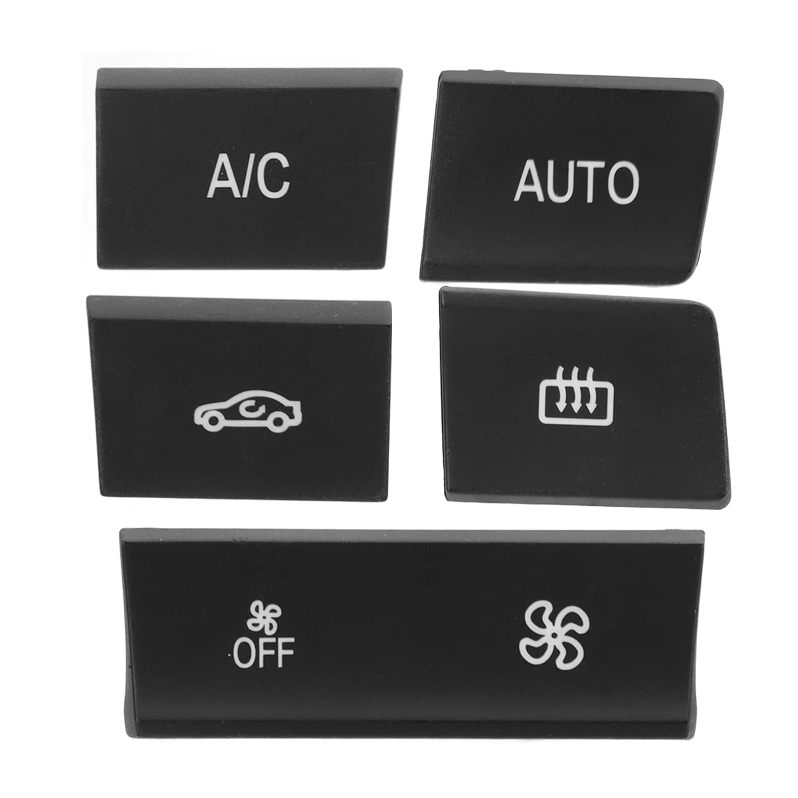 Couvercles de bouton de climatisation, 5 pièces de remplacement pour boutons de chauffage AC, chauffage, climatisation, boutons de remplacement pour modèles 1 2 3 4 série F