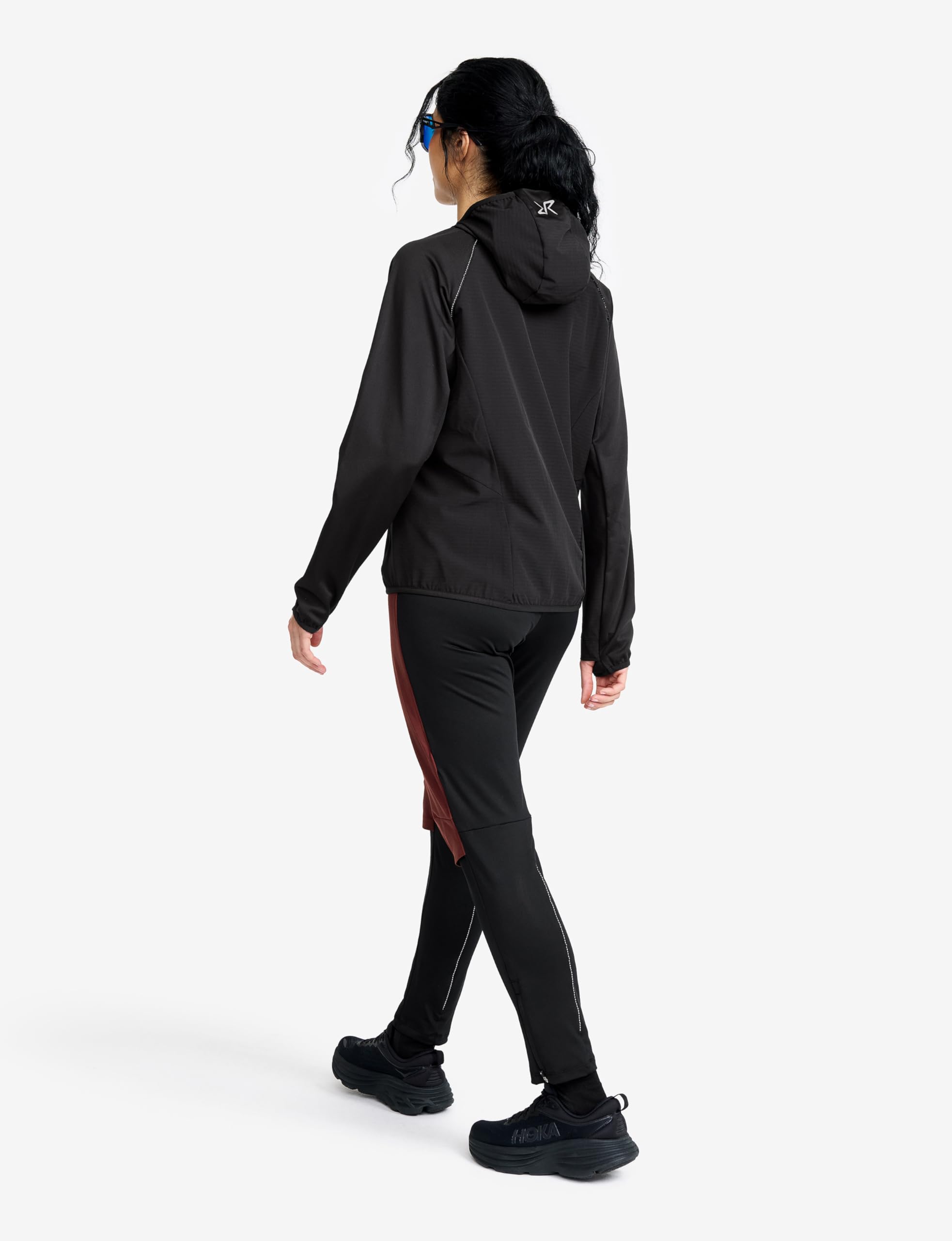 RevolutionRace Pace Hooded Wind Jacket für Damen, Wasserabweisende Sport-Kapuzenjacke für alle Outdoor-Aktivitäten
