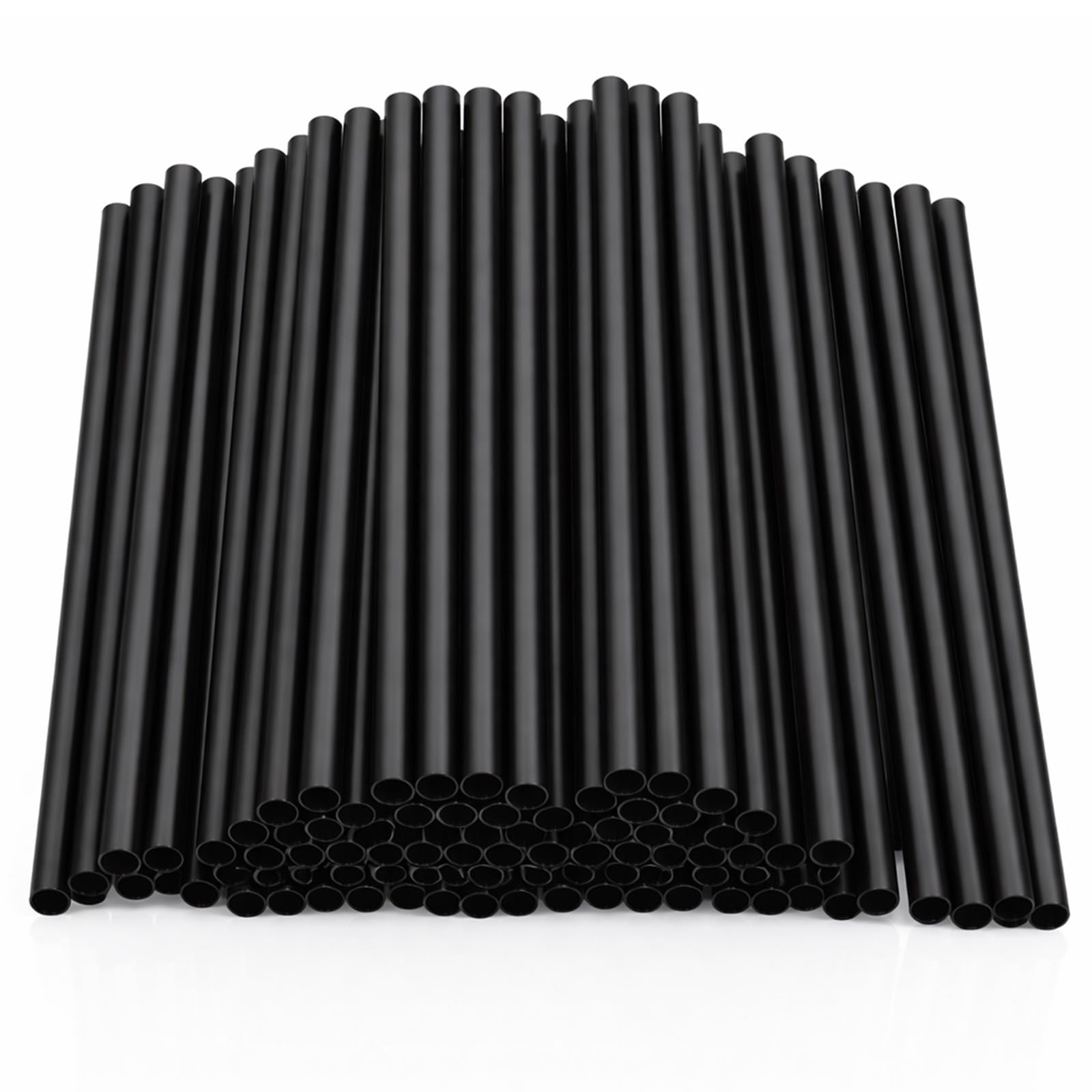 100 Pcs Black Cocktail Straws, 5.12 Inch Short Disposable Plastic Drink Straws Small Short Drinking Straw for Whiskey Bar Club Cocktail Cold Drinks, Cups Travel Mugs Crafts Home Bars Use