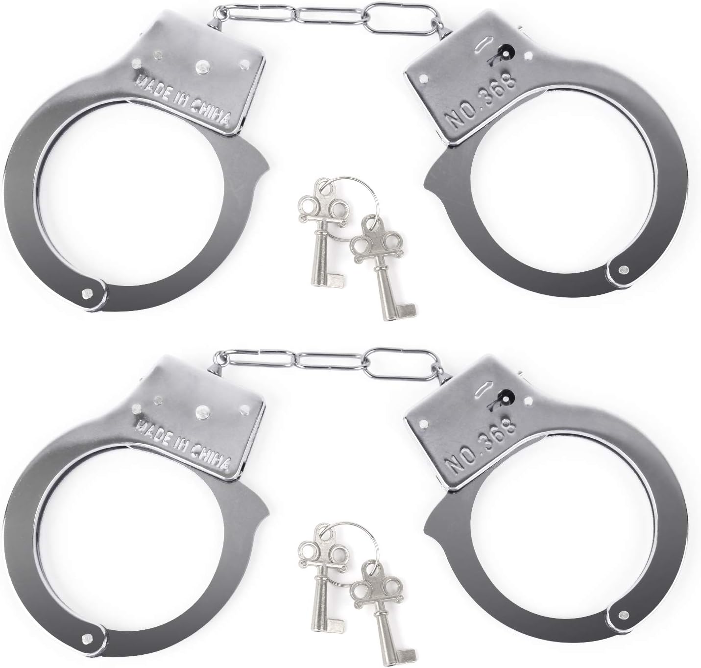Mosqueda Toy Cuffs Handcuffs Kids Toy Metal Handcuffs with