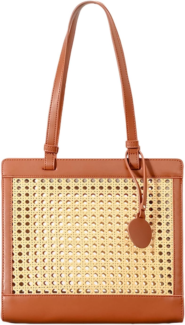 ebagos エバゴス 牛ソフト ショルダー バッグ 紅籐 レザーバッグ