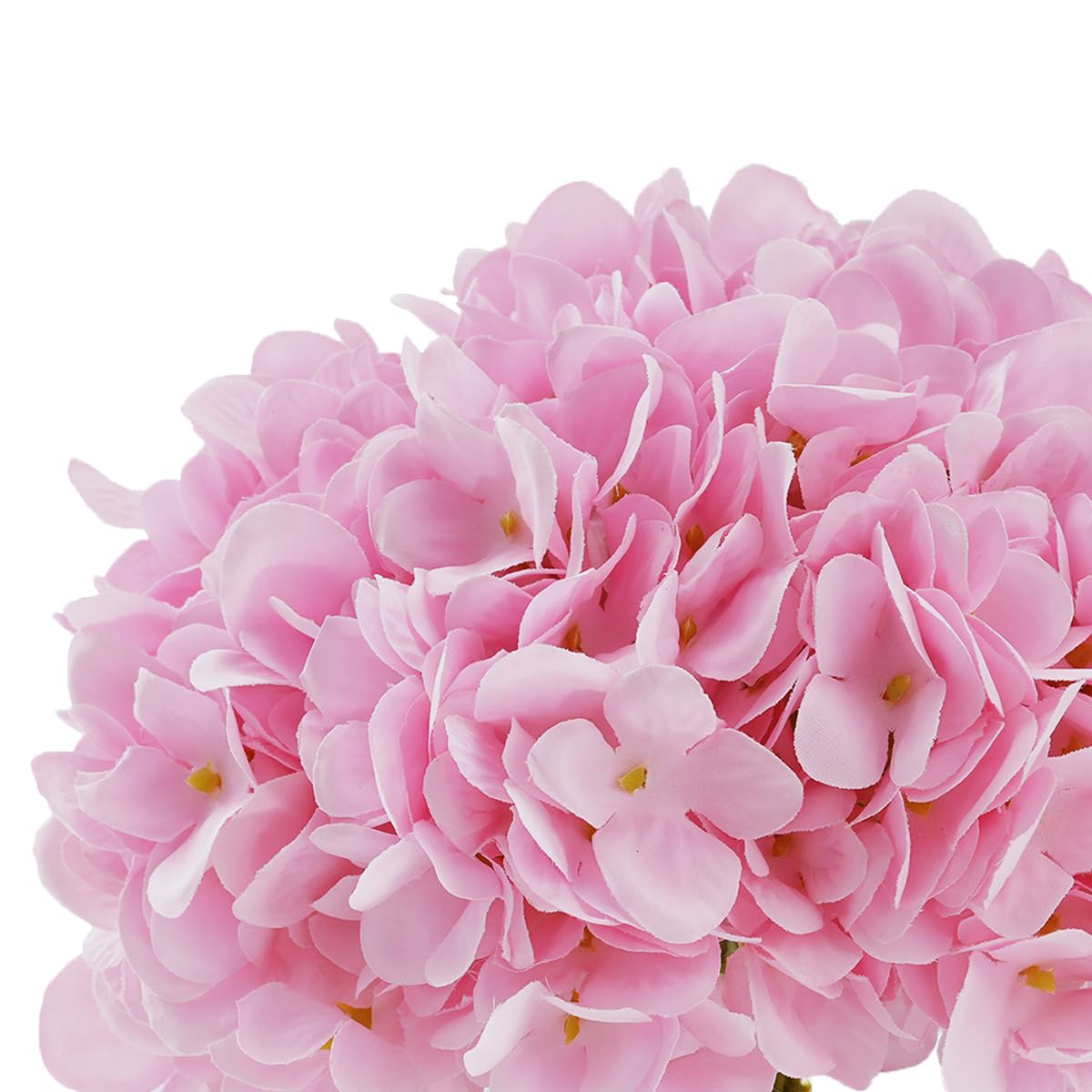 Enova Künstliche Hortensien Aus Seide Mit Vase – Weißes Blumenarrangement Für Deko Zuhause, Büro, Hochzeit