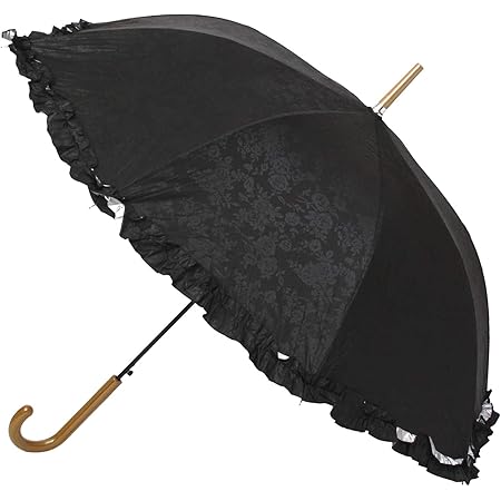 Amazon Co Jp ワールドパーティー Wpc 日傘長傘レディース遮光フリルチェック50cm81 sx サックス サイズ 50 8 4cm ホーム キッチン