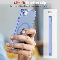 Vista 381 de SUPFINE Funda magnética para iPhone 11 con protector de pantalla (compatible con MagSafe) (protección contra caídas de grado militar), translúcida