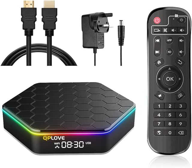 HONMY 2022 Android TV Box 12.0 4GB RAM 32GB ROM, Android Box H618 Quad-core Cortex-A53 CPU Support 6K 4K HDR10+, WiFi 6 2.4G/5G Dual WiFi Bluetooth 5.0 100M Ethernet USB 2.0 Smart TV Box