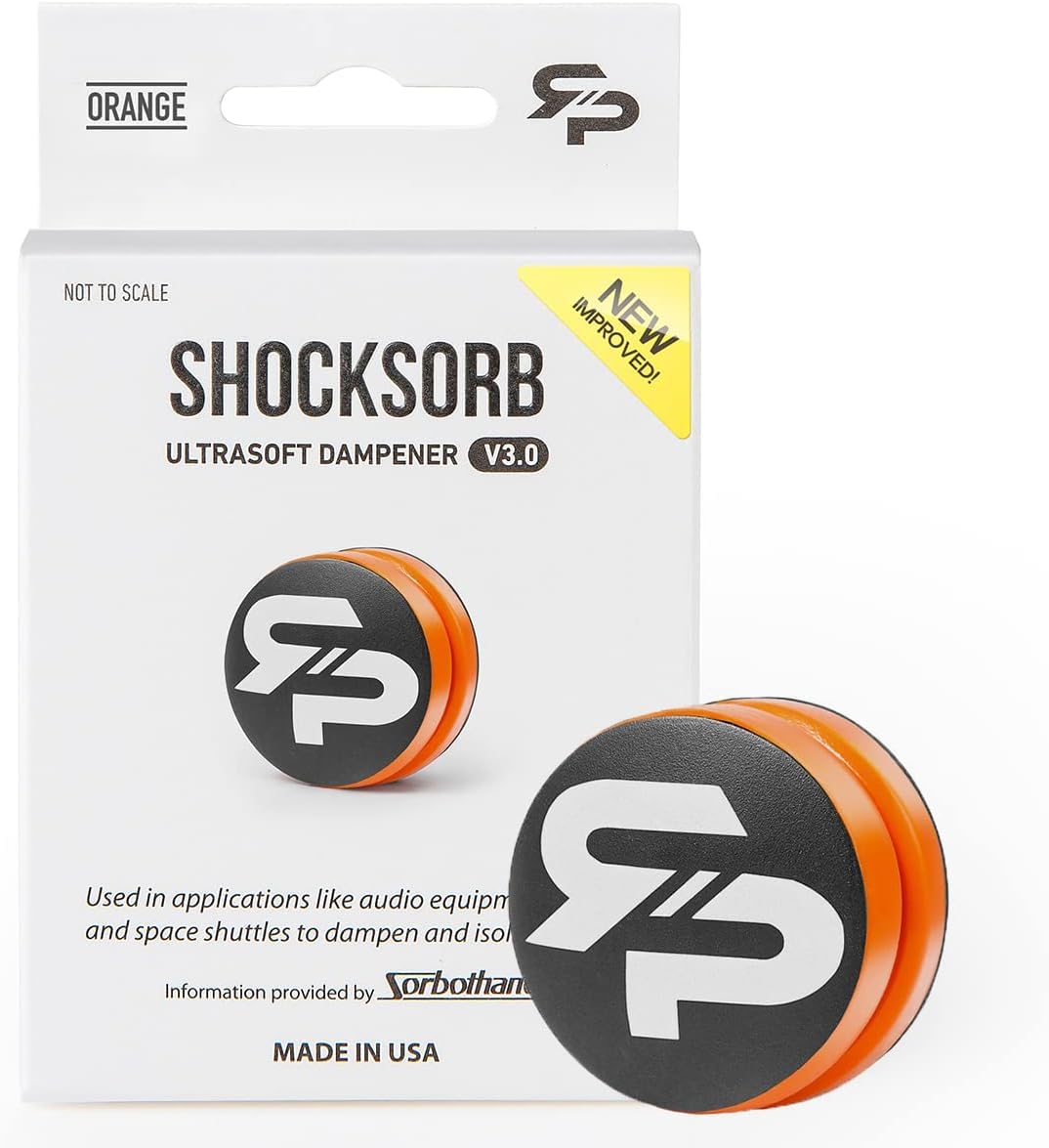 RTP Tennis Racket Vibration Dampener - ShockSorb Original or Ultrasoft V3